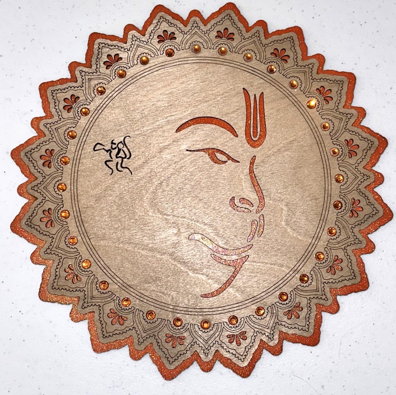 Hindu God Mandala - Hanuman - 12 inches