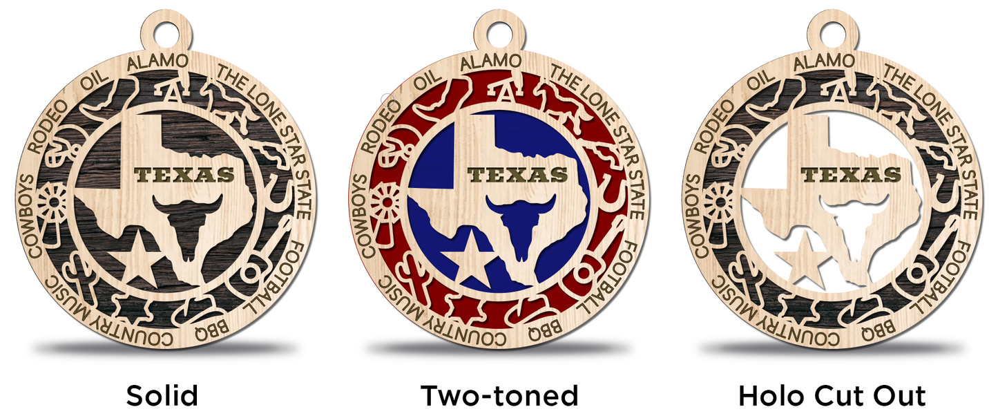 Texas Christmas Ornament